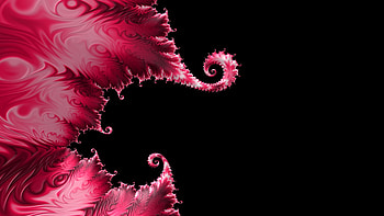 Trippy Psychedelic Fractal, red, black, dark, artistic, Abstract, fractal, abstract black, red and black HD wallpaper