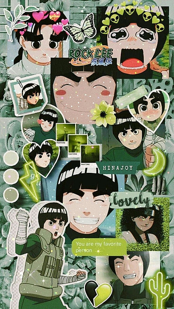 Lee-sana, naruto, narutocollage, rocklee, collage, narutorocklee, rockleecollage, lee HD phone wallpaper