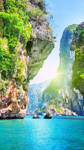 Phi Phi island, Thailand travels, Thailand, Thailand backgrounds HD phone wallpaper