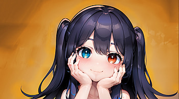 Windows of the Soul, heterochromia, smile, cute HD wallpaper