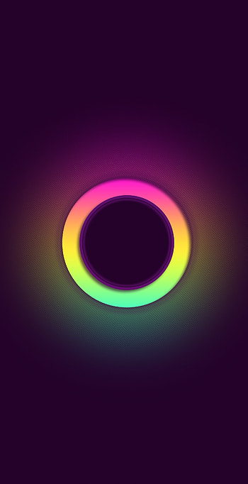 Glowing ring, circle, abstract HD phone wallpaper
