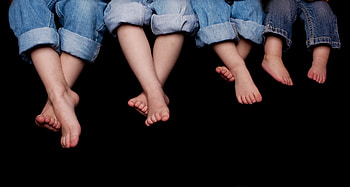 Kids' Legs, jeans, portrait HD wallpaper