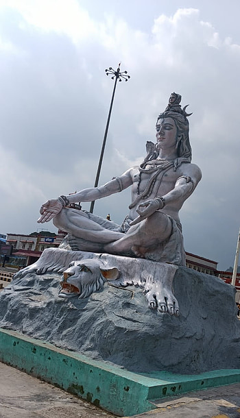 Shiv ji, cloud, sky, kedarnath, god HD phone wallpaper