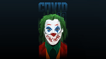 Joker Mask Stay Home , joker, superheroes, artwork HD wallpaper