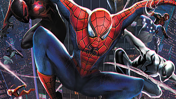 Spider Team, spiderman, superheroes, artist, artwork, digital-art HD wallpaper
