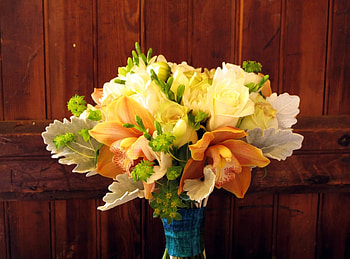 Flowers, Roses, Leaves, Lilies, Bouquet, sia HD wallpaper