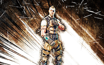 Battlehawk, grunge art, Fortnite Battle Royale, Fortnite characters, brown abstract rays, Battlehawk Skin, Fortnite, Battlehawk Fortnite HD wallpaper