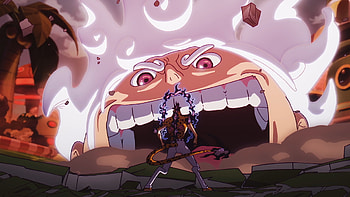 Luffy VS Rob Lucci, Anime, One Piece, Rob Lucci, Monkey D. Luffy, Gear 5 (One Piece) HD wallpaper