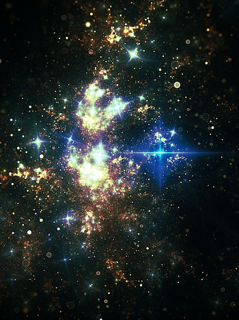 Abstract, Magic, Stars, Glare, Glow, Particles HD phone wallpaper