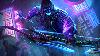 Smite, Neon HD wallpaper