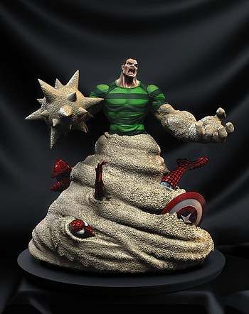 Sandman from Spiderman, 3D printed file, SpecialSTL creation, Stunning details HD phone wallpaper