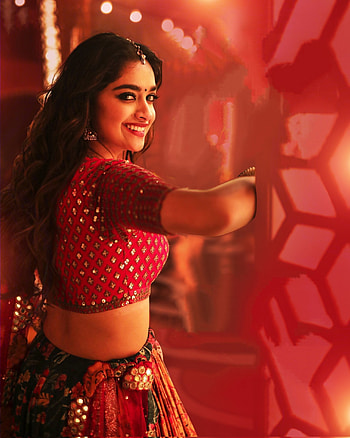 Keerthy Suresh, red, entertainment HD phone wallpaper