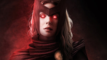 Scarlet Witch Glowing Red Eyes , wanda-vision, scarlet-witch, vision, tv-shows, artstation HD wallpaper