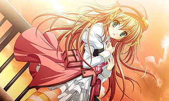 Higashibetsuin Rurumi, anime girl, wind, pink, anime, renai kateikyoushi rurumi coordinate, orange HD wallpaper