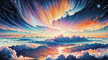 A Kaleidoscope Of Colorful Skies, sky, ai, artist, artwork, digital-art, deviantart HD wallpaper
