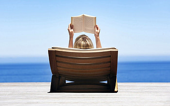 Miscellanea, Miscellaneous, Relaxation, Rest, Girl, Book, Deck Chair, Sun Lounger, Reading HD wallpaper