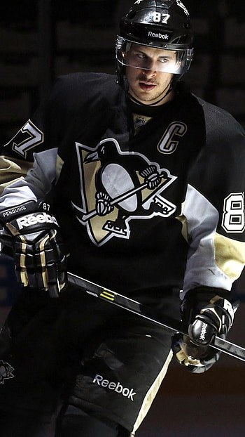 Sidney Crosby, Artistic portrayal, Penguins pride, Hockey artwork HD phone wallpaper