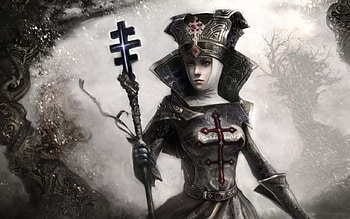 Priestess, cg, fantasy, woman HD wallpaper