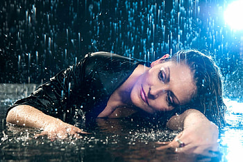 @, rainday, model, woman, beauty HD wallpaper