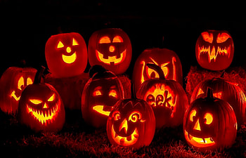 Jack O' Lanterns, Halloween, Autumn, Jack O Lanterns, Pumpkins HD wallpaper