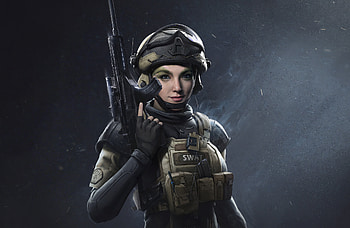 Swat Force Girl , artist, artwork, artstation HD wallpaper
