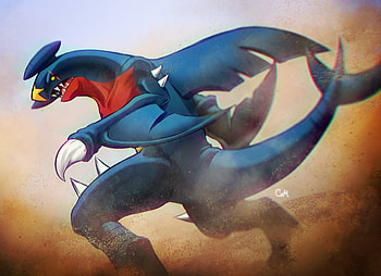 Garchomp Gaming, Artstation Garchomp, Garchomp artwork, Garchomp Pokemon HD wallpaper