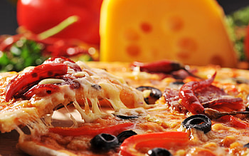 Tempting pizza, Deliciousness overloaded, Savory feast, Crave-worthy HD wallpaper