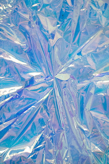 Abstract iridescent blue foil texture ideal for vibrant and artistic backgrounds. HD phone wallpaper