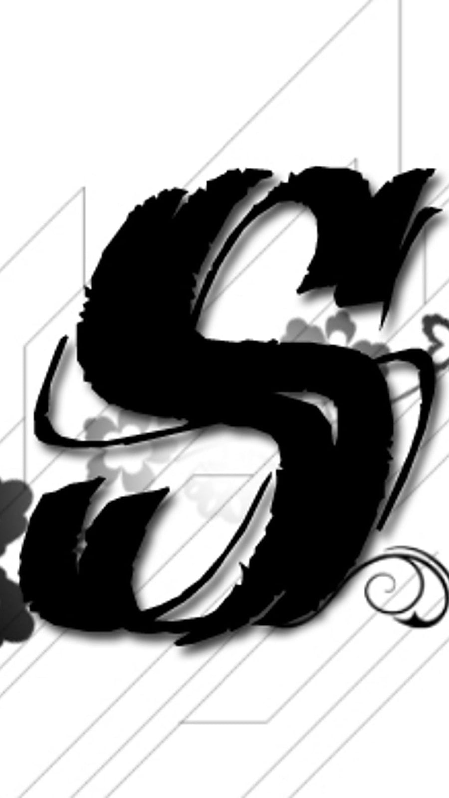 S For Lively, Black Theme, Alphabet Letter HD phone wallpaper