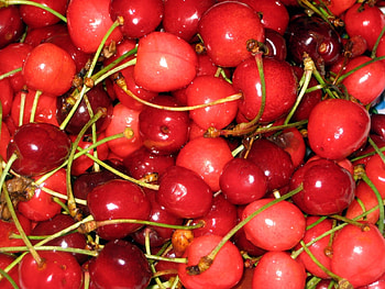 Fruits, Sweet Cherry, Food, Background, Berries HD wallpaper