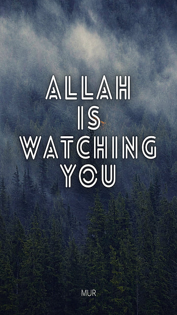 Allah is Watching You, islam, islamic, mur HD phone wallpaper
