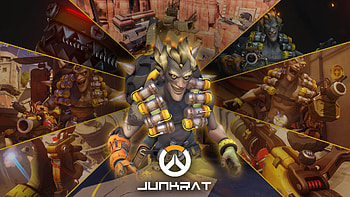 Junkrat, , Colorful explosion, Samantha Anderson HD wallpaper