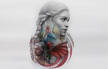 Game Of Thrones Emilia Clarke Artwork, game-of-thrones, artwork, tv-shows HD wallpaper