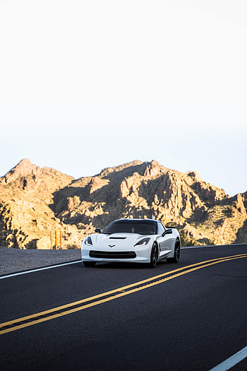 Sports, Mountains, Chevrolet, Cars, Road, Car, Sports Car, Chevrolet Corvette HD phone wallpaper