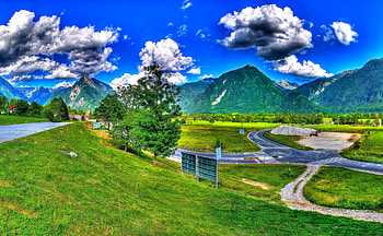 *** SLOVENIA - Bovec ***, blue, sky, nature, mountains, mountain HD wallpaper