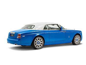 The Rolls-Royce Phantom Coupe Inspired by Qasr-Al Hosn, 2017, Artic White, Luxury, Blue HD wallpaper
