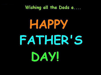 A Father's Day Wish, blue, black, holiday, green, orange, wish HD wallpaper