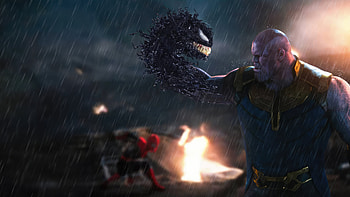 Thanos Vs Venom What If , what-if, thanos, venom, tv-shows, artist, artwork, digital-art HD wallpaper