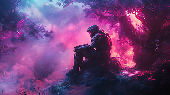 Master Chief - Boredom after battle, Master Chief, Halo, fan art HD wallpaper