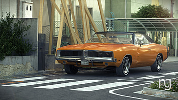 Dodge Charger 1969 RT In Tokyo, dodge-charger, cars, artist, artwork HD wallpaper