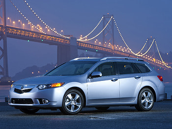 Auto, Acura, Cars, Lights, Asphalt, Bridge, Side View, Style, Akura, Silver Metallic, 2010, Tsx HD wallpaper