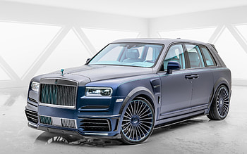 2022, Rolls-Royce Cullinan, Mansory, front view, exterior, Cullinan blue matte, Cullinan tuning, British cars, Rolls-Royce HD wallpaper