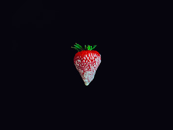 Strawberry, minimal HD wallpaper