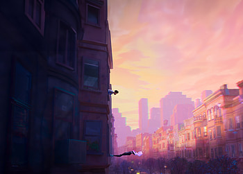 Gwen and Miles, Miles Morales, Spider-Man: Across the Spider-Verse, spider man, Gwen Stacy, movie HD wallpaper