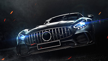 Mercedes Amg Gtr Night Ride , mercedes-amg-gtr, mercedes, cars HD wallpaper