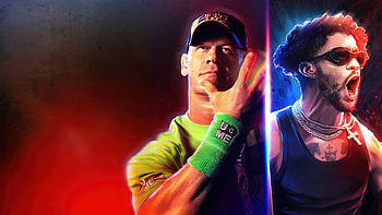 WWE 23: John Cena and Bad Bunny, John Cena, Bad Bunny, video game, WWE 23 HD wallpaper