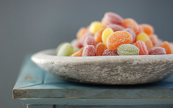 Food, Plate, Figurines, Figures, Sweets, Marmalade HD wallpaper