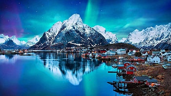 Lofoten islands, Norwegian Fjords HD wallpaper