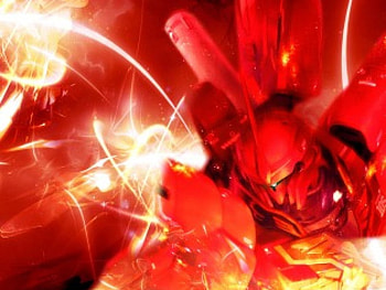 Red Sinanju, robot, anime, mecha, gundam unicorn HD wallpaper