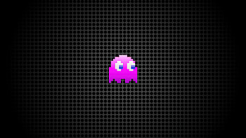 Pac Man Pink Ghost, pac-man, games, artist, artwork, digital-art, video-games HD wallpaper